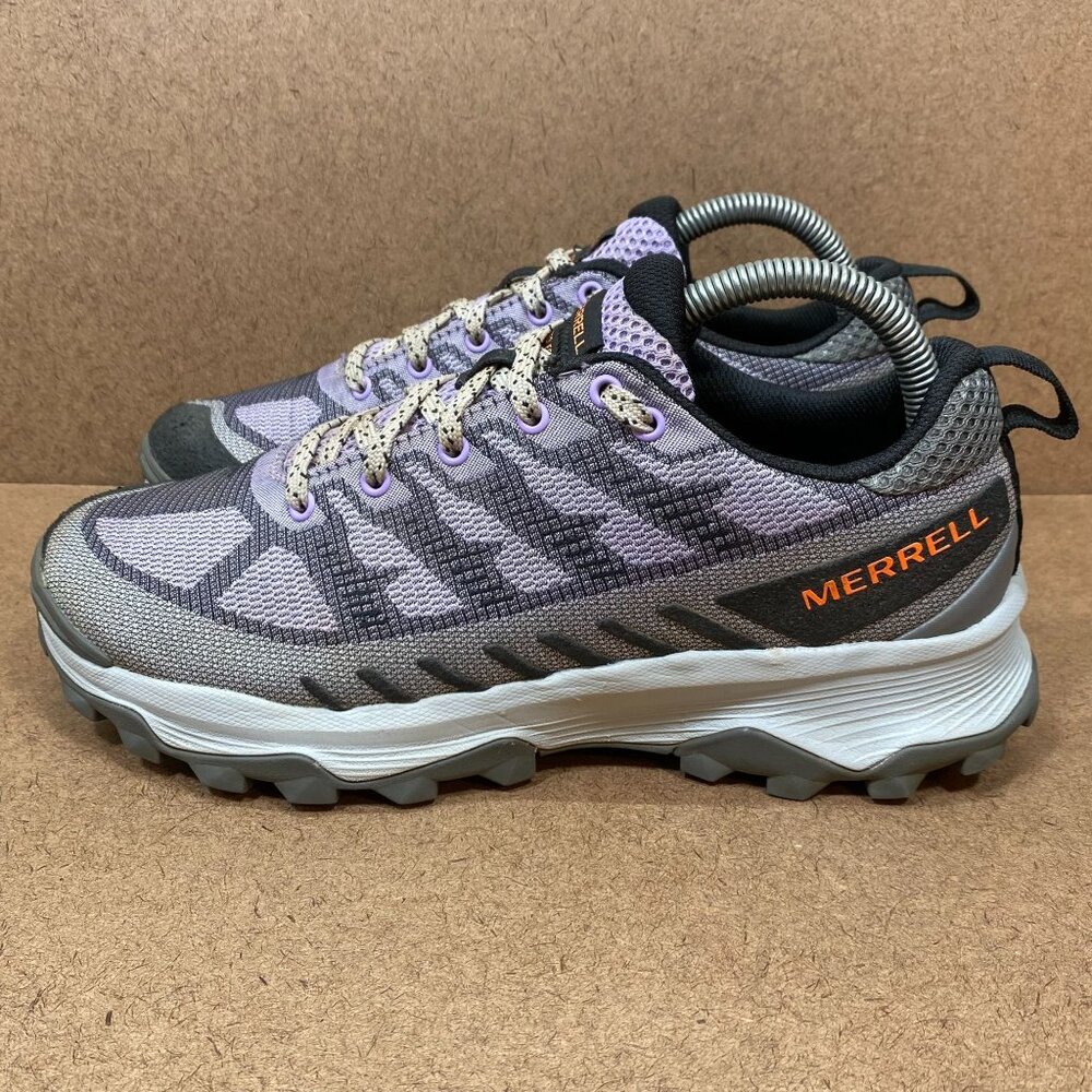 Merrell Womens Speed Eco Low Hiking Shoes Purple/Gray Size 8 Trail Running